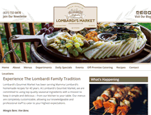 Tablet Screenshot of lombardismarket.com